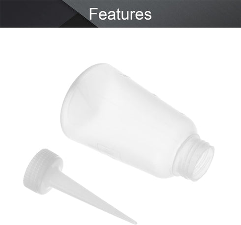 Utoolmart 3pcs Squeeze Bottle 150ml Plastic Glue Oil Bottle Wash Bottles for DIY Tattoo Labeling