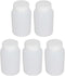Bettomshin 5Pcs 100ml PE Plastic Bottles, Wide Mouth Lab Reagent Bottle with Graduated Scale
