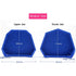 6pcs Dental Lab Silicone Plaster Model Former Base Molds, S+M+L Size Tray