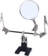 Helping Hand Magnifier Adjustable 5X Magnifying Glass with Dual Alligator Clips for Soldering, DIY Projects