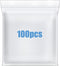 4 Mil Clear 1" x 1" Small Plastic Bags, Mini Resealable Zip Seal Lock Baggies, 100 PCS Thick