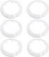 uxcell 89mm Pipe Cover Decoration - PP Plastic Water Pipe Escutcheon White 2pcs