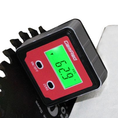 GemRed 82412 Digital Angle Gauge with Green Backlight