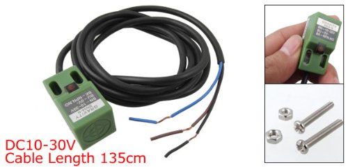 uxcell a11021800ux0169 SN04-N DC 10-30V 200mA NPN NO 3-Wire 4mm Approach Sensor Inductive Proximity Switch