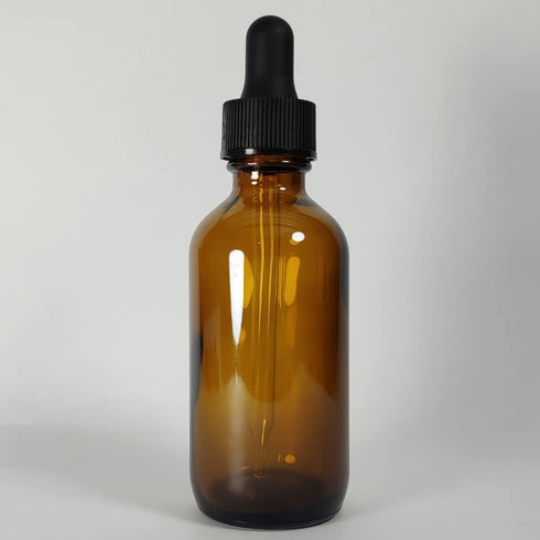 24Pack 2oz (60ml) Amber Glass Dropper Bottles, Essential Oil Bottles with Glass Eye Droppers
