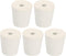 MECCANIXITY Rubber Tapered Plug 22mm to 28mm with Hole Test Tubes Bungs Stopper White for Lab Home, 5 Pieces
