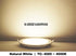 8 Inch 8.75" 7.85"), 18W Dimmable ZEEZ LED Recessed Lighting (OD / ID Square Ceiling Down Light Fixture, Canless