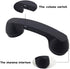 Wireless Retro Telephone Handset and Radiation-Proof Headset Receivers for Mobile Phone, Comfortable Call, Black