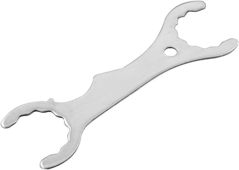 Faucet Spanner Wrench for Home Brewing, Stainless Steel Multi-function Tool, 1PCS Silver