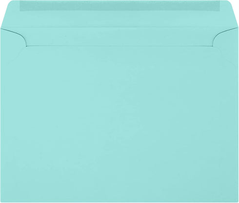 LUXPaper 9 x 12 Booklet Envelopes | Seafoam Blue | 80lb. Text, 50 Qty