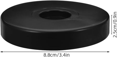 12pcs Baluue Round Industrial Caster Pads Non-Slip PVC Furniture Wheel Protectors Soft Anti-Collision Inserts