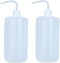 2Pcs 1000ml Plastic Wash Bottle, Narrow Mouth Tattoo Squeeze Wash Bottles for Lab Industry Tattoo Supplies