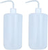 2Pcs 1000ml Plastic Wash Bottle, Narrow Mouth Tattoo Squeeze Wash Bottles for Lab Industry Tattoo Supplies