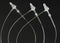 7 Inch 3000 Pcs Plastic Fasteners, Clear Snap Lock Pins for Retail Store Clothing Accessory