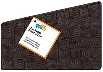 Honey-Can-Do OFC-03611 Woven Mail and File Desk Organizer - Espresso Brown, 12 x 10.25 x 7"