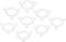 PATIKIL E27 to E14 Lamp Shade Ring, 8 Pack Lamp Holder Adapter