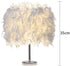 Etiger Table Lamp, Modern Elegant Bedside Table Light Bedroom Desk Night Light Lampshade for Living Room Wedding Room