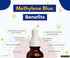 OU Methylene Blue 1% | USP-Grade Brain Health Dietary Supplement, 50ml Glass Dropper Bottle, No Formaldehyde