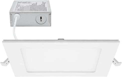 6 2700K-6500K, 900 12 Dimmable Maxxima Luvoni in. Smart WiFi Slim Square LED Downlight - CCT Lumens, Watt Flat Panel