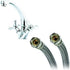 Fluidmaster B6F12 Faucet Connector, Braided Stainless Steel, 12-Inch Length