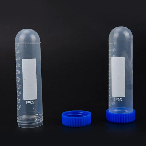 YS0911 50mL 3Pcs/Pack 50ml Professional Centrifuge Tubes Kit with Writable White Tabs Leak-Proof Screw Caps Clear Lab