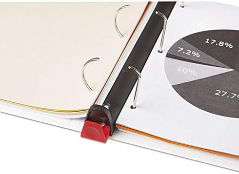Universal UNV30722 1.5 in. Capacity 3 Rings Deluxe Easy-to-Open D-Ring View Binder - White
