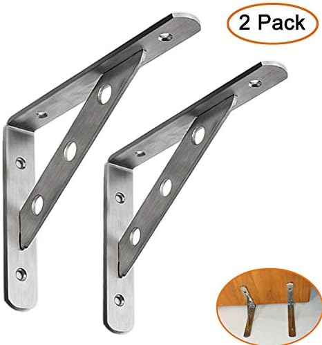 6x4 Inch (1 Heavy Duty Shelf Bracket, l Brackets, Shelf Support Corner Brace Joint Right Angle Bracket