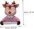 SILENRADAWN Cartoon Toilet Paper Holder Cute Deer Wall-Mounted Tissue Rack No-Drill Decorative Bathroom Roll Storage