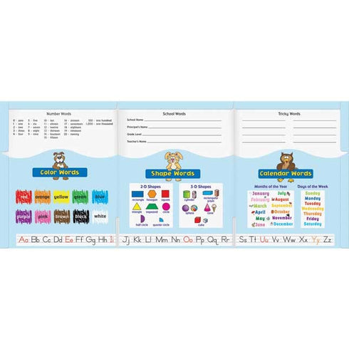 Really Good Stuff My Writing Tri-Fold Student Folders - Set of 12 - 3-Pocket