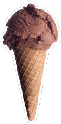 ICE Cream Sugar Cone Chocolate Concession Decal Truck