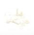 Metric M2 M2.5 M3 M4 M5 Nylon Phillips Pan Head Screws Nut Washer Assortment Kit (White)