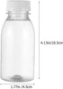 3.40 Oz 4.13X1.57X1.57 Inches Set 15 STOBOK Transparent Milk Storage Bottles with Leak-Proof Sealing Caps Pet Plastic