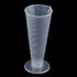 RUIAN 100ml Conical Measure Cup, Translucent Plastic Labs Beaker with Pouring Spout, 2Pcs