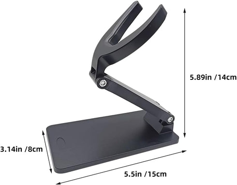 Alipis Universal Barcode Scanner Holder Adjustable Multi-Angle Foldable Hands-Free Stand with Stable Compact Base