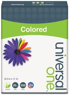 Universal One 20lb, 8-1/2 11, 500 1 Universal - Colored Paper, x Goldenrod, Sheets/Ream - Sold As Ream - All printers