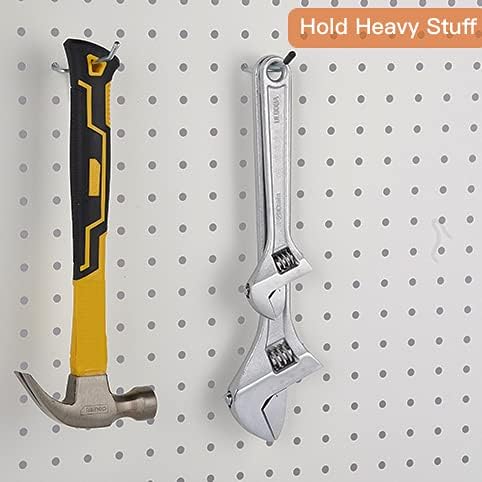 Pegboard Hooks, Large Diameter 50-Pack, 2 Inch L Shape Heavy Duty Galvanized Hooks for Pegboard