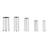 Fdit 125Pcs Non-Insulated Ferrule Copper Crimp Terminals Assortment Kit, 1/2/4/5/7 AWG for Electrical Wire