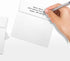 LUXPaper Square Invitation Envelopes, Peel & Press, 5 3/4" x 5 3/4", White Linen, 80lb, 50 Qty