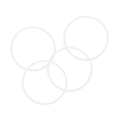 uxcell Silicone O-Rings, Pack of 4 VMQ Seal Gasket for Pipe Repair, 45mm OD 41mm ID 2mm Width, White