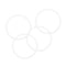 uxcell Silicone O-Rings, Pack of 4 VMQ Seal Gasket for Pipe Repair, 45mm OD 41mm ID 2mm Width, White