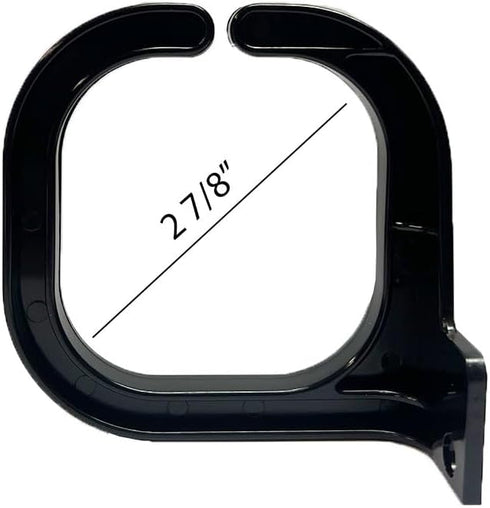 Quest Manufacturing Vertical D-Ring Cable Manager, 34 Cables, 1 Unit, Black