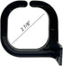 Quest Manufacturing Vertical D-Ring Cable Manager, 34 Cables, 1 Unit, Black