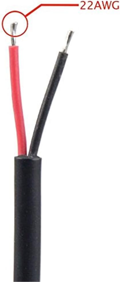 5Pairs 2pin Black Electrical Connector, LED Connector for LED Lights, 20cm Extension Cable, 0.3mm