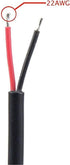 5Pairs 2pin Black Electrical Connector, LED Connector for LED Lights, 20cm Extension Cable, 0.3mm