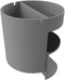 Deflecto Small Desk Organizer, Gray Thermoplastic Polymer, 3.5” H x 3.85” W x 3.85” L, Standing Desk Accessory