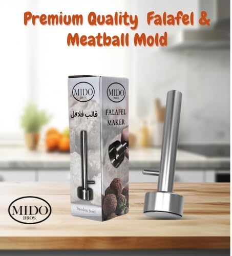 1.6 Inch (4.1 cm) Falafel Maker Press Scoop Stainless Steel Premium Quality Professional Middle Eastern Kitchen Tool