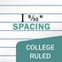 College Ruled Composition Notebooks, 5 Pack, 200 Pages (100 Sheets), 9-3/4" x 7-1/2", White & Black Marble, Hard Cover