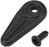 uxcell Frame Turn Button, 3/4" Plastic Indicator Shape with Screws for Hanging Pictures, 20 Pcs (Black)