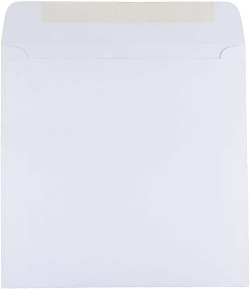 JAM PAPER 8.5 x 8.5 Square Invitation Envelopes, White, 25/Pack