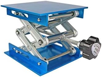 Lab Jack Stand Table Lift, Aluminium Oxide Scissor Lifting Jack Platform, 4''X4'' for Laboratory Use